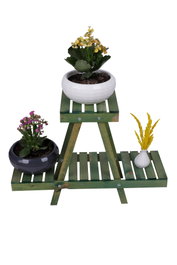 Aberto Design Jardinera de Madera Verde con Diseño Especial 212-Y